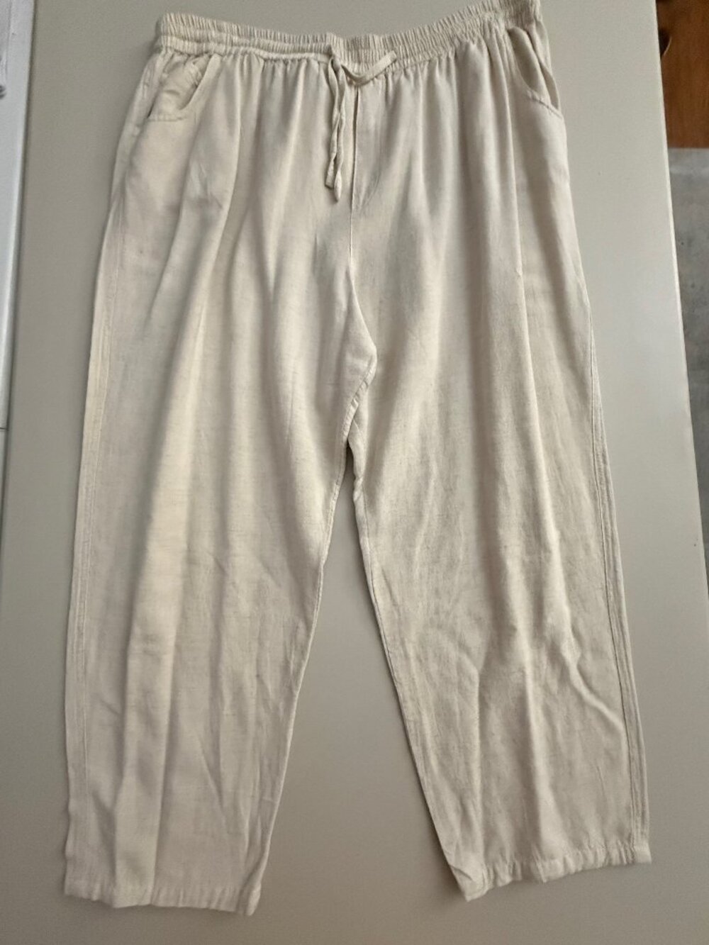 Casey & Max Women's Casual Pants, Beige, XL